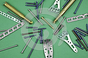 Surgical instruments  in traumatology  for osteosynthesis of  bone fracture
