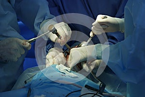 Surgical Mallet In Use photo