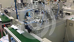 Surgical mask making factory conveyor