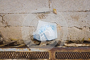 Surgical masks dumped as garbage on the street by coronavirus bystanders