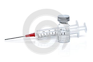 Surgical needle or syringe and vial photo
