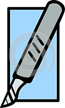 surgical scalpel vector illustration