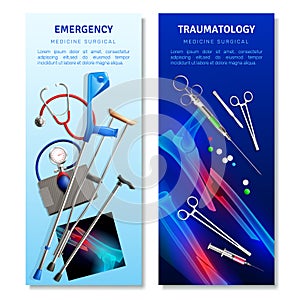 Surgical Traumatology Vertical Banners