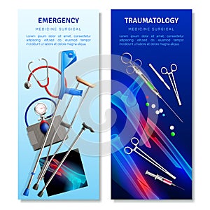 Surgical Traumatology Vertical Banners photo