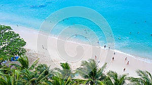 Surin beach in Phuket, southern of Thailand, Surin beach is a very famous tourist destination in Phuket, Beautiful beach. View of