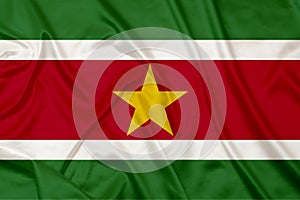 Suriname Country Silk flag photo