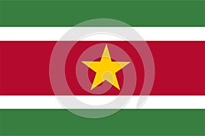 Suriname flag vector. Illustration of Suriname flag photo