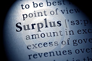 Definition of the word surplus