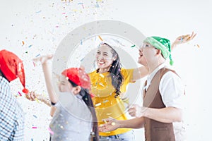 Surprise birthday on work place at office ,Businesswoman celebrating