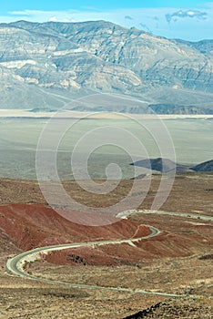 Surprise Canyon Road from Father Crowley Vista Point in Death Valley National Park, California, USA