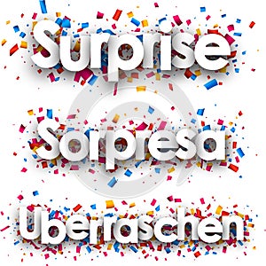 Surprise paper banner.