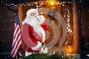 Surprise, Santa Claus arrives photo