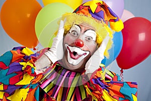 Surprised Birthday Clown
