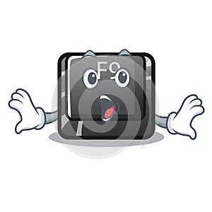 Surprised button f9 in the character shape