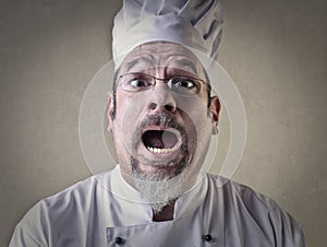 Surprised chef