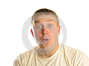 Surprised man