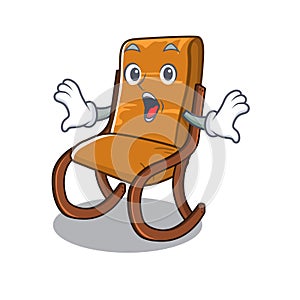 Surprised rocking chair in the cartoon shape