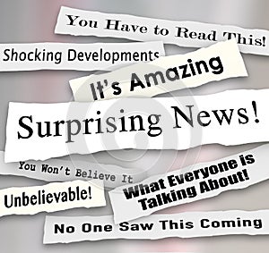 Surprising News Shocking Unbelievable Headlines Ripped Torn News