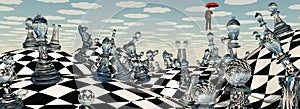 Surreal Chess Landscape