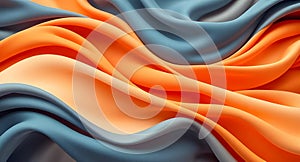 Surreal Colorful Fabric Waves Textured Luxury Pattern Art AI Generated photo