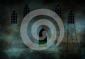 Surreal Composition. 3D Rendering