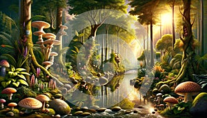 Chromatic Forest Reverie: Wonderful Nature photo