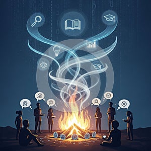 Ntersection of technology learning and collaboration depicted