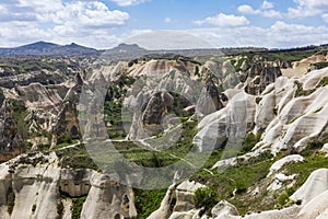 Surreal landscape of Cappadocia in Turkey
