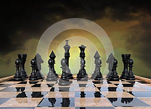Surreal, Ominous Chess, Game Strategy photo