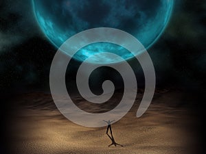 Surreal planet image