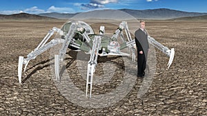 Surreal Strange Business Landscape, Spider