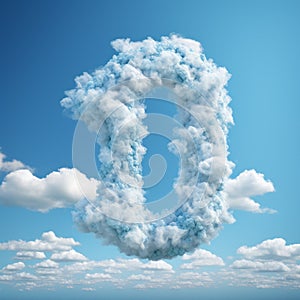 Surreal Theatrics: Number 1 Clouds In Vibrant Blue Sky (4k Octane Render