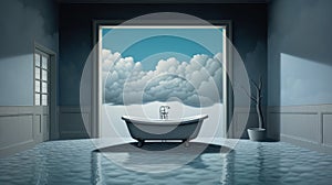 Surreal Water Conservation Realistic Painting In Ultra Hd By Magritte