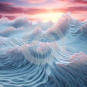 surreal wave pattern with dreamy and ethereal qualities k uhd photo