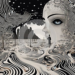 Surrealism Vector: Psychedelic Surrealist Landscapes And Art Nouveau-inspired Illustrations