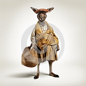 Surrealist Kangaroo: A Captivating Zbrush Sculpture With Dutch And Flemish Influence