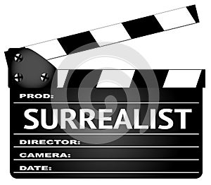 Surrealist Movie Clapperboard