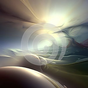 A surrealistic fractal landscape