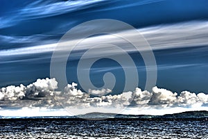 Surrealistic HDR Sky and Ocean photo