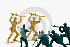 Surrender - Concept Shot of Plastic Soldiers photo