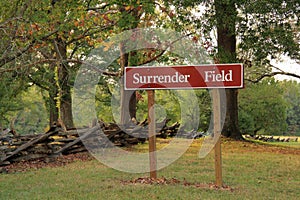 Surrender Field Sign