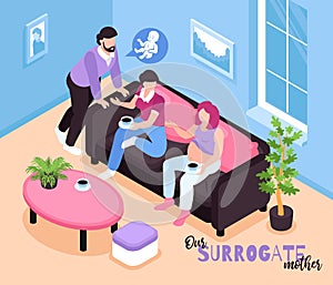 Surrogate Mother Isometric Composition