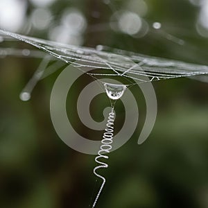 Surrounding elements, emphasizing the web s fine texture and