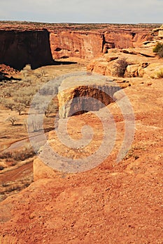 Surrounding Hills and Valley Canyon De Chelly Arizona