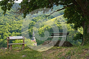 Surroundings of Andlau in Alsace in France