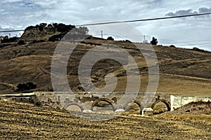 The surroundings of the Roman bridge in Carmona