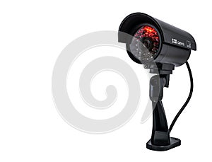 Surveilance CCD camera isolated on white background