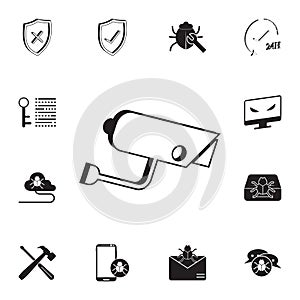 Surveillance Camera icon. Detailed set of cyber security icons. Premium quality graphic design sign. One of the collection icons f