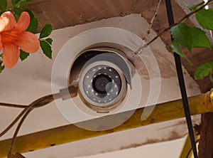 Surveillance Camera in a locality photo