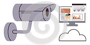 Surveillance Camera Monitoring Data Analytics and Cloud Storage for Security Optimization